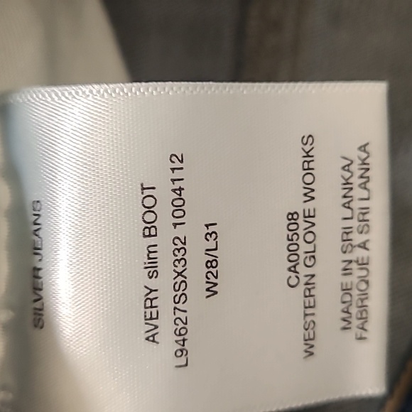 Silver jeans Avery slim boot medium wash mid rise jeans w28 l31 - Picture 7 of 9